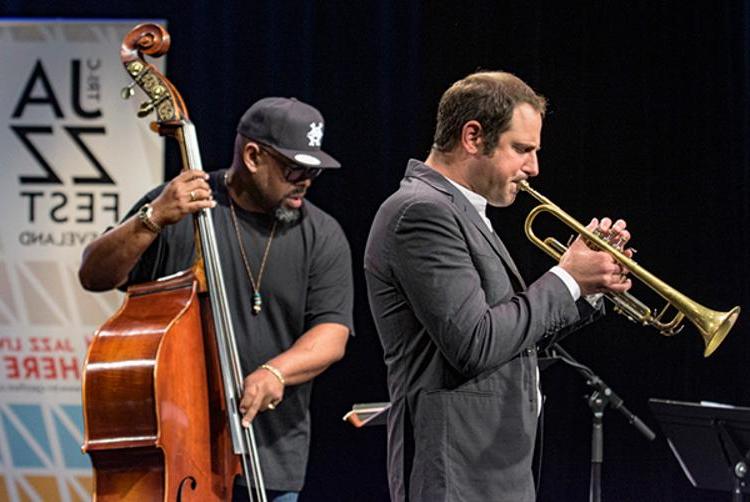 Dominick Farinacci and Christian McBride perform during a recent taping of Applause Performances